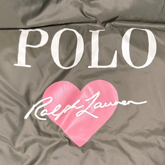 Polo Ralph Lauren Kids XL 16 Gray Olive Down Puffer Parka Hooded Jacket Coat - Picture 8 of 14